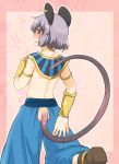  1girl alternate_costume animal_ears blush dra grey_hair mouse_ears mouse_tail nazrin red_eyes short_hair tail 