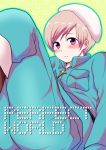  1boy axis_powers_hetalia beret blonde_hair blush cover cover_page cross doujin_cover english finland_(hetalia) fuyumura_asuki hat male_focus solo violet_eyes 