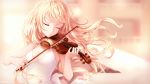  1girl blonde_hair closed_eyes highres instrument kyuri_(405966795) long_hair miyazono_kawori shigatsu_wa_kimi_no_uso solo violin wind 
