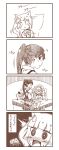  4koma comic commentary_request kantai_collection kouji_(campus_life) monochrome translation_request 