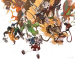  akagi_(kantai_collection) amagi_(kantai_collection) bike_shorts bird blue_eyes blue_hair boots breasts brown_eyes brown_hair crane dragon eastern_dragon flower furisode hair_flower hair_ornament hair_ribbon hairband hawk headgear highres hiryuu_(kantai_collection) japanese_clothes kaga_(kantai_collection) kantai_collection kimono large_breasts long_hair multiple_girls muneate open_mouth phoenix ponytail ribbon short_hair shoukaku_(kantai_collection) side_ponytail silver_hair skirt souryuu_(kantai_collection) taihou_(kantai_collection) thigh-highs thigh_boots tora_jun twintails unryuu_(kantai_collection) very_long_hair yellow_eyes zuikaku_(kantai_collection) 