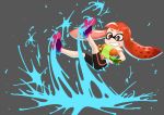  1girl bike_shorts falling inkling rokusuke_(6suke_ver_6) shoes simple_background slipping sneakers solo splatoon 