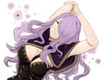  breasts camilla_(fire_emblem_if) cleavage fire_emblem_if hair_over_one_eye long_hair purple_hair violet_eyes 