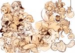  6+boys 6+girls axis_powers_hetalia beatmania beatmania_iidx character_request copyright_request dress everyone hat hat_ribbon heart komeiji_koishi komeiji_satori mew multiple_boys multiple_girls open_eyes persona persona_3 pokemon ribbon russia_(hetalia) sakata_kaname sanada_akihiko sepia smile string tagme third_eye touhou 