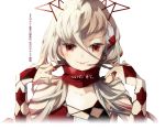  bare_shoulders bemani headset official_art red_eyes scarf tagme white_hair 