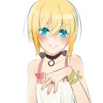  1girl aqua_eyes blonde_hair blush choker edna_(tales) happy jewelry looking_at_viewer lowres ring short_hair smile solo tales_of_(series) tales_of_zestiria tusia 
