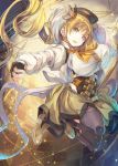  1girl beret blonde_hair breasts corset drill_hair fal_maro gloves hair_ornament hat highres large_breasts long_hair magical_girl mahou_shoujo_madoka_magica open_mouth skirt solo thigh-highs tomoe_mami twin_drills twintails yellow_eyes 