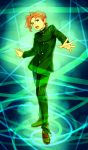  1boy adapted_costume gakuran hierophant_green holstein_kurita jojo_no_kimyou_na_bouken kakyouin_noriaki redhead school_uniform solo stand_(jojo) tentacles 