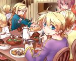  1girl 2boys agrias_oaks blonde_hair final_fantasy final_fantasy_tactics multiple_boys 