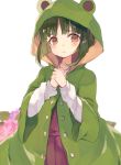  green_hair haruka_(reborn) kantai_collection looking_at_viewer raincoat short_hair takanami_(kantai_collection) 