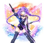 absurdres choujigen_game_neptune highres long_hair neptune_(series) official_art purple_hair purple_heart tsunako 