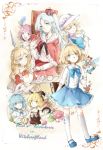  6+girls alice_margatroid alice_margatroid_(pc-98) angel_wings animal_ears blonde_hair blue_eyes blue_hair book cake cane card cat_ears cat_tail clock crown cup fan flower food hair_ornament hair_ribbon hat highres luize mai_(touhou) maid maid_headdress multiple_girls mushroom mystic_square polearm purple_hair rabbit_ears ribbon rose sara_(touhou) shanghai_doll shinki socks spear tail throne touhou touhou_(pc-98) violet_eyes weapon white_hair wings yellow_eyes yorktown_cv-5 yuki_(touhou) yumeko 