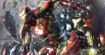  1boy android armor avengers:_age_of_ultron damaged iron_man jay_b_lee marvel power_armor superhero tony_stark wire 