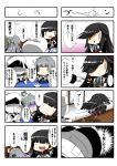  &gt;:d 1boy 3girls :&lt; :d :o :t absurdres admiral_(kantai_collection) airplane black_hair comic eiyuu_(eiyuu04) faceless faceless_male food gloves grey_hair hair_ornament hair_over_one_eye hair_ribbon hat hayashimo_(kantai_collection) highres hime_cut imperial_japanese_navy isokaze_(kantai_collection) kantai_collection kasumi_(kantai_collection) long_hair multiple_girls onigiri open_mouth pantyhose pleated_skirt ponytail price_tag ribbon school_uniform side_ponytail skirt smile suspenders translation_request tress_ribbon triangle_mouth very_long_hair white_gloves |_| 