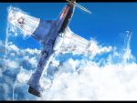  airplane clouds highres karo-chan military original p-51_mustang sky world_war_ii 