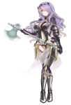  armor axe breasts camilla_(fire_emblem_if) fire_emblem fire_emblem_if gauntlets hair_over_one_eye highres long_hair purple_hair takeshisu violet_eyes weapon 