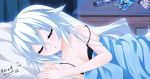  artist_name bed black_heart choujigen_game_neptune keenh neptune_(series) noire sleeping white_hair 