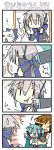  /\/\/\ 4koma cat chibi chibi_miku comic hatsune_miku meiko minami_(colorful_palette) pointing poke poking silent_comic smile surprised twintails vocaloid voyakiloid yowane_haku yowaneko 