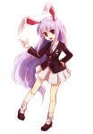  blazer bunny_ears long_hair necktie pleated_skirt purple_hair rabbit_ears red_eyes reisen_udongein_inaba riinu_(ir-n) riinu_(pixiv50783) skirt touhou 