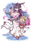  breasts commentary_request danua granblue_fantasy hachimae_nana highres horns long_dress puppet sandals 