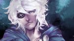  1boy blue_eyes cape eyepatch fire_emblem fire_emblem_if highres solo white_hair zero_(fire_emblem_if) 