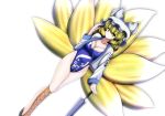  1girl blonde_hair fox_tail kagayama_hajime leotard multiple_tails racequeen tail touhou umbrella yakumo_ran yellow_eyes 