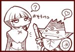  1girl dragon_quest natane_(pokemon) petit_hero pokemon shield sougetsu_(yosinoya35) sword weapon 