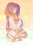  2girls bangs closed_eyes from_side fujino_shizuru hug kuga_natsuki long_hair multiple_girls my-hime profile tuhut very_long_hair yuri 