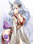  1girl animal_ears breasts detached_sleeves gachapon granblue_fantasy highres long_hair looking_at_viewer silver_hair socie_(granblue_fantasy) tail wolf_ears wolf_tail 