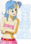  blue_eyes blue_hair bulma dragon_ball tagme undressing 