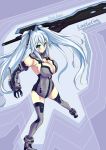  1girl absurdres black_heart character_name choujigen_game_neptune highres ill long_hair looking_at_viewer neptune_(series) noire solo sword symbol-shaped_pupils twintails weapon white_hair 