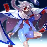  blazblue bodysuit braid breasts cape covered_navel eyepatch hyakuhachi_(over3) nail_polish nu-13 red_eyes silver_hair 