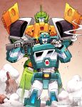  2boys annoyed autobot cigar coralus gun highres kup male mecha multiple_boys no_humans rifle robot science_fiction springer transformers weapon 
