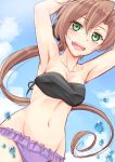  1girl akigumo_(kantai_collection) ataru_(cha2batake) character_request kantai_collection solo swimsuit 