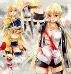  ampute armor blood fate/hollow_ataraxia fate/stay_night fate_(series) genderswap gilgamesh injury kettle21 multiple_persona red_eyes 