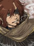  1boy absurdres ali_al-saachez brown_hair cigarette eyepatch green_eyes gundam gundam_00 highres smoking tagme tyakki 