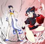  angry chinese_clothes dress gyosone junketsu kill_la_kill kiryuuin_satsuki matoi_ryuuko senketsu short_hair 