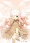  :3 animal_ears animal_hat blue_eyes boots cat_ears cat_hat cathat hat highres long_hair megurine_luka megurine_luka_(toeto) pink_hair psd solo tears toeto_(vocaloid) vocaloid 
