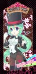  blue_eyes gloves hat hatsune_miku highres long_hair magician mintchoco miracle_paint_(vocaloid) pantyhose ponytail project_diva thigh-highs thighhighs top_hat vocaloid 