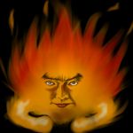  calcifer face fire ghibli howl_no_ugoku_shiro studio_ghibli 