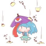  chibi karakasa_obake pudding tatara_kogasa touhou umbrella 