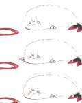  1girl :3 animalization hairband_removed itomugi-kun kantai_collection seal shoukaku_(kantai_collection) solo tears trembling 