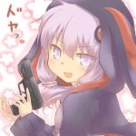  1girl fn_five-seven gun handgun hazuki_ruu pistol tagme trigger_discipline violet_eyes vocaloid weapon yuzuki_yukari 
