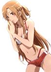  1girl asuna_(sao) bikini extraction no10 swimsuit sword_art_online transparent_background 