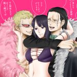  1:1_aspect_ratio black_hair breasts cleavage curvaceous long_hair nico_robin one_piece smile 