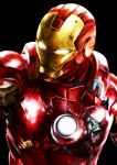  black_background glowing hironakata iron_man marvel power_armor shiny solo upper_body 