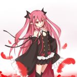  1:1_aspect_ratio boots dress hair_ornament hairpin high_resolution krul_tepes long_hair owari_no_seraph pink_hair pointed_ears red_eyes ribbon twintails very_high_resolution 