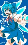  blue_hair cirno female high_resolution ice ice_wings pixiv_id_1024475 short_hair solo touhou wings 