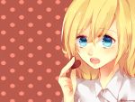  4:3_aspect_ratio blonde blue_eyes heart hinata_(hinata_bokko) krista_lenz long_hair shingeki_no_kyojin sweets 