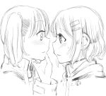  2girls animated animated_gif artist_request blush kiss kuraue_hinata multiple_girls short_hair tagme yama_no_susume yukimura_aoi yuri 